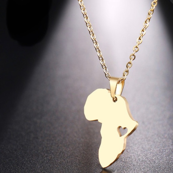 iHeart Africa Gold Necklace - Picture 3 of 9